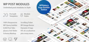 WP Post Modules for News Magazine