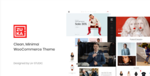 Zuka Clean Minimal WooCommerce Theme