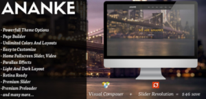 Ananke One Page Parallax WordPress Theme