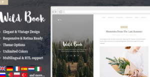 Wild Book Vintage Blog Portfolio Theme