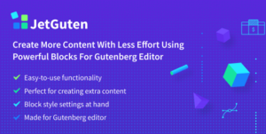 JetGuten Blocks Set Addon for Gutenberg Editor