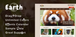 Earth Eco Environmental NonProfit WordPress Theme