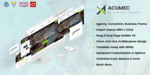 Acumec Business Multipurpose WordPress Theme