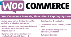 WooCommerce Pre sale Time offer Expiring System