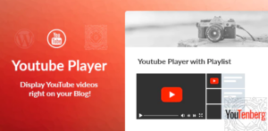 Youtenberg Gutenberg YouTube Player with Playlis