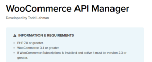 WooCommerce API Manager