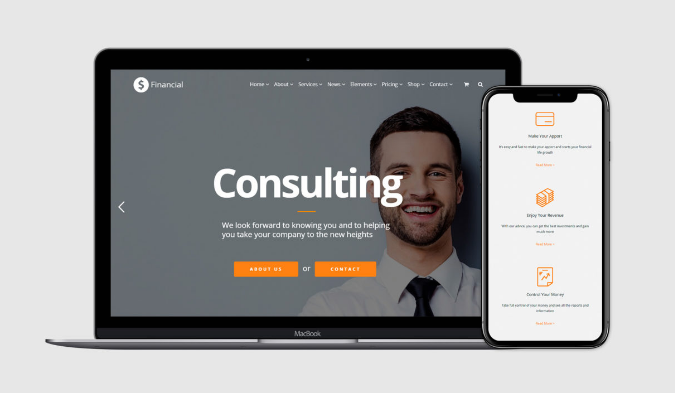 VisualModo Financial WordPress Theme