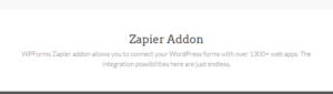 WPForms Zapier Addon