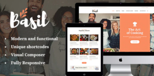 Basil Cooking Classes and Workshops WP Theme