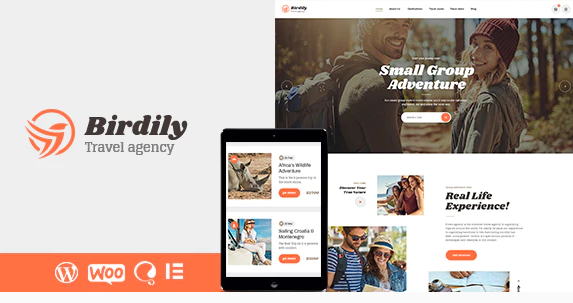 Birdily Travel Agency Tour Booking WordPress Theme