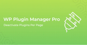 WP Plugin Manager Pro Deactivate plugin per page