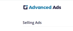 Advanced Ads Selling Ads