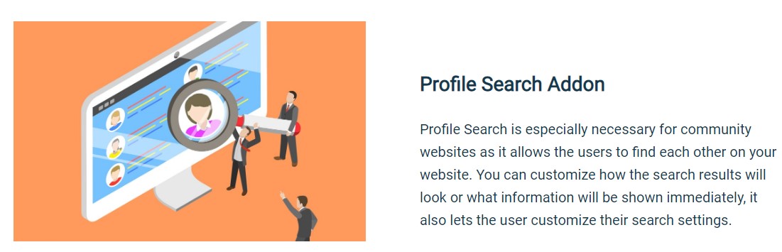 Pie Register Add On – Profile Search