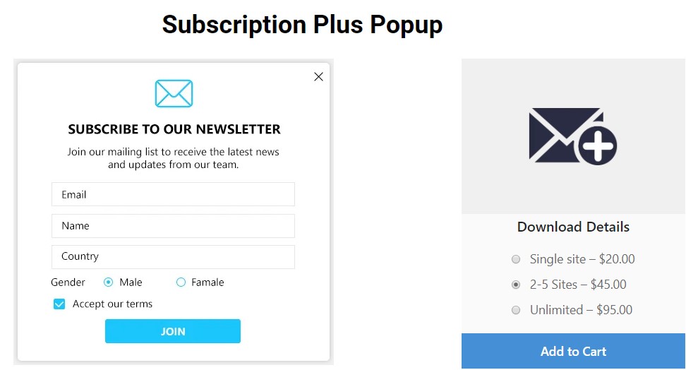 Popup Builder Subscription Plus