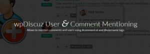 WpDiscuz User Comment Mentioning