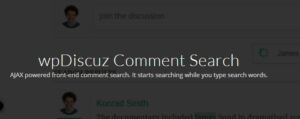 WpDiscuz – Comment Search