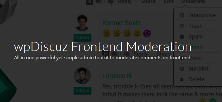 WpDiscuz – Frontend Moderation