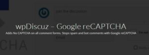 WpDiscuz – Google ReCAPTCHA