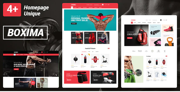 Boxima Sport OpenCart Theme Page Builder Layouts