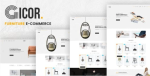 Gicor Furniture OpenCart Theme Included Color Swatches