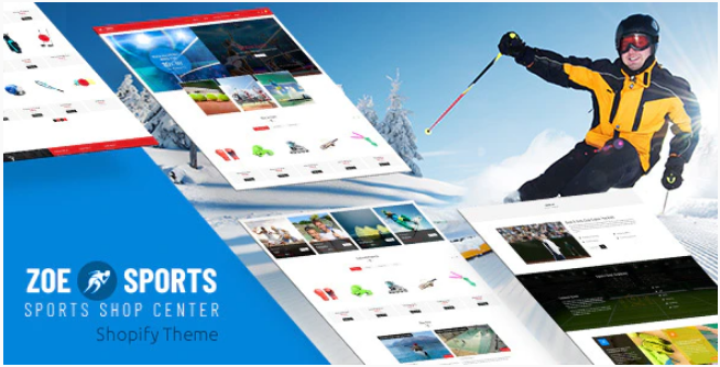 Zoe Sports Store Shopify Theme