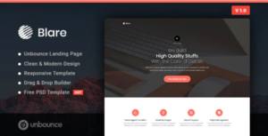 Blare Business Unbounce Landing Page Template 1