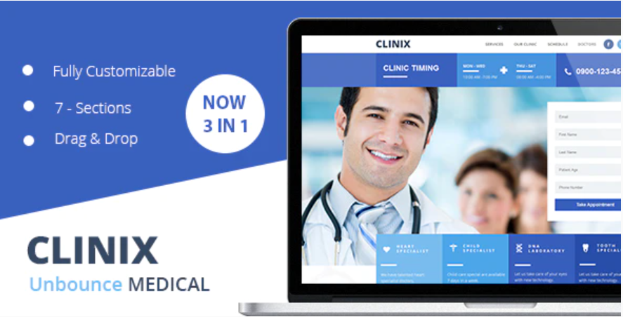 CLINIX Medical Unbounce Landing Page