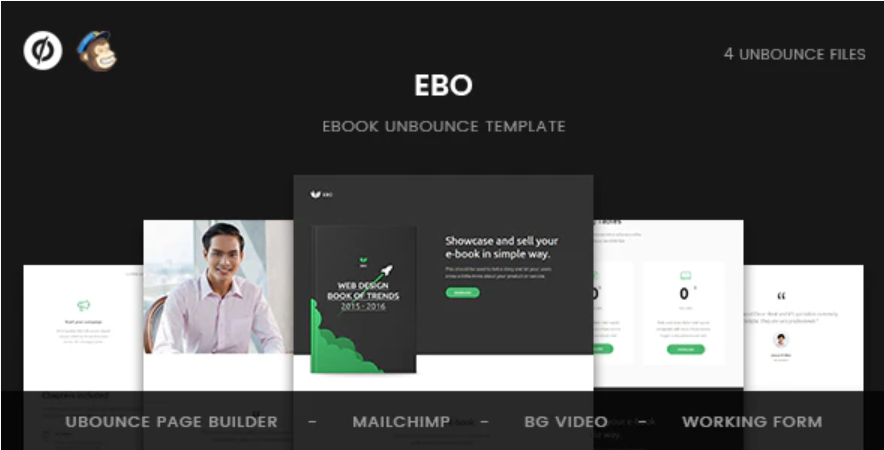 Ebo Ebook Unbounce Template