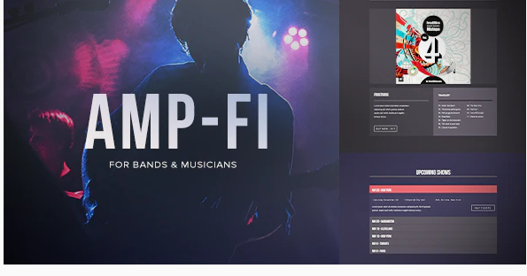 AMP FI Music Band Muse Template for Musicians Producers