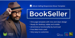 BookSeller eBook Selling Responsive Muse Template