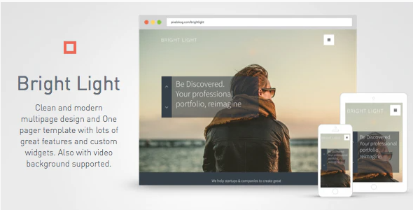 Bright Light Multipurpose Creative Template One Pager Multipage