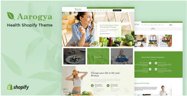 Aarogya Healthcare Nutrition and Wellness Shopify Theme