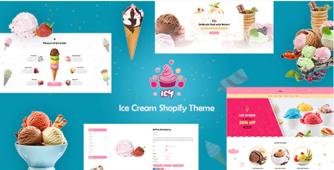 Icy Shopify Ice Cream Cake Shop Template