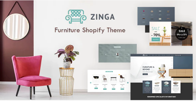 Zinga Interior Store Furniture Shopify Theme