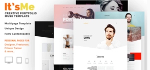 Its me Creative Multipage Portfolio Muse Theme