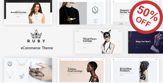 Ruby Jewelry Store Responsive Prestashop 1.6 1.7 Theme