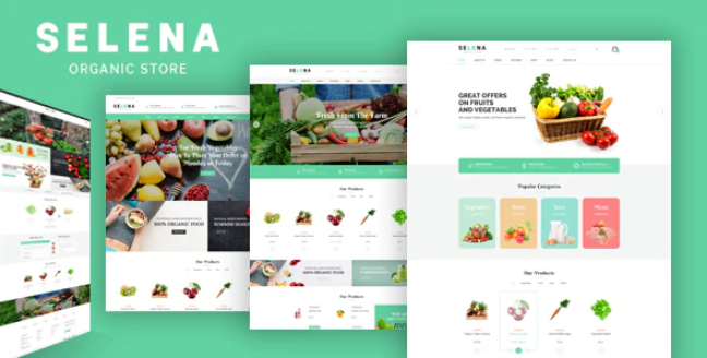 Selena Organic Responsive Prestashop Theme