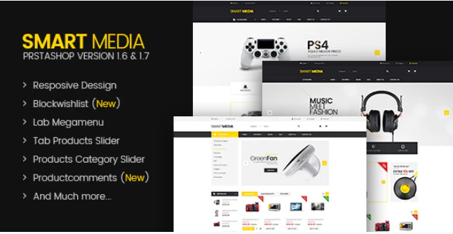 Smart media Responsive Prestashop 1.61.7 Theme