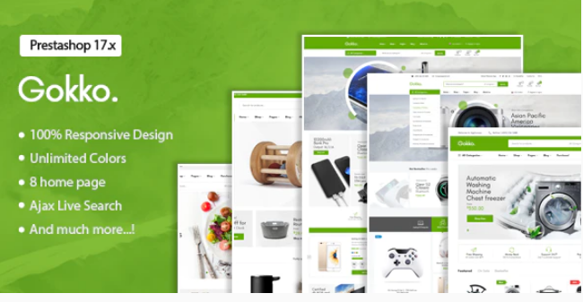 Gokko Responsive Prestashop 1.7 Theme