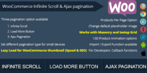 WooCommerce Infinite Scroll and Ajax Pagination