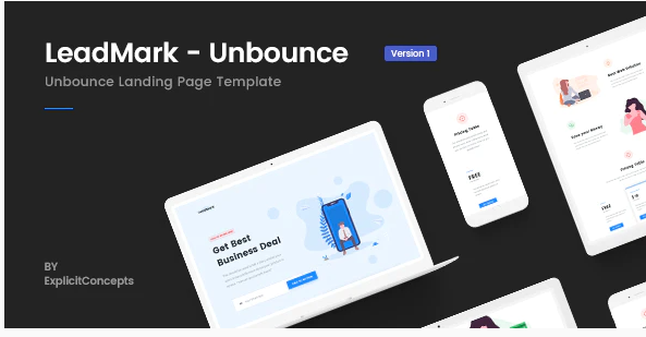 LeadMark Lead Generation Unbounce Landing Page Template