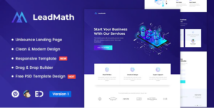 LeadMath Lead Generation Unbounce Landing Page Template