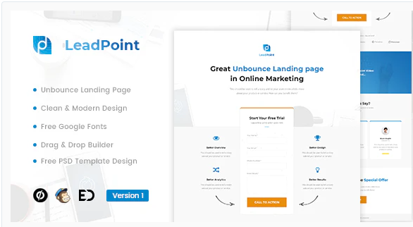 LeadPoint Lead Generation Unbounce Landing Page Template