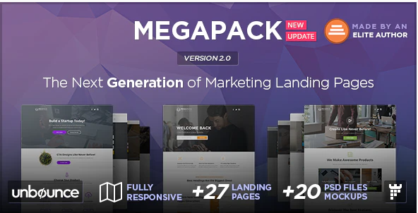 MEGAPACK Multipurpose Unbounce Landing Pages Pack