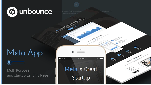 Meta app Unbounce Landing Page