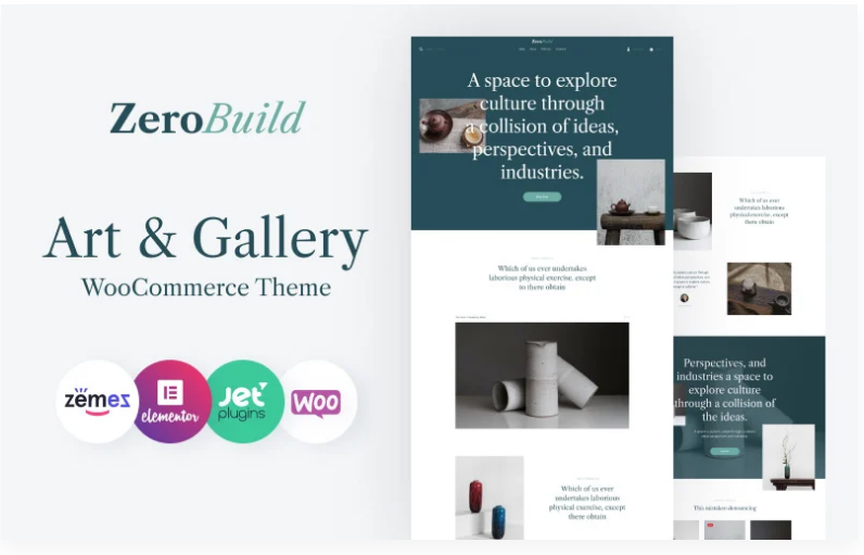 ZeroBuild WooCommerce Art Gallery Theme That Boosts Your Shop