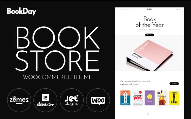 BookDay Clean and Rapid Online Bookstore Website Design WooCommerce Theme