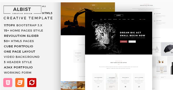 ALBIST Creative Multipurpose HTML5 Template