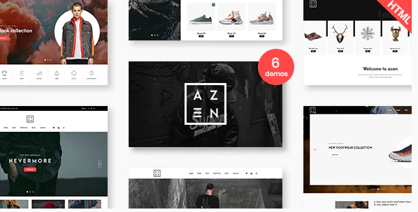 Azen Clean Minimal Shop HTML5 Template