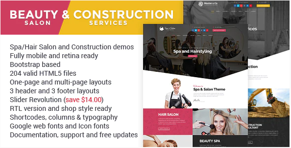 Beauty Construction Services HTML Template